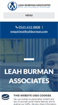 Mobile Screenshot of leahburman.com